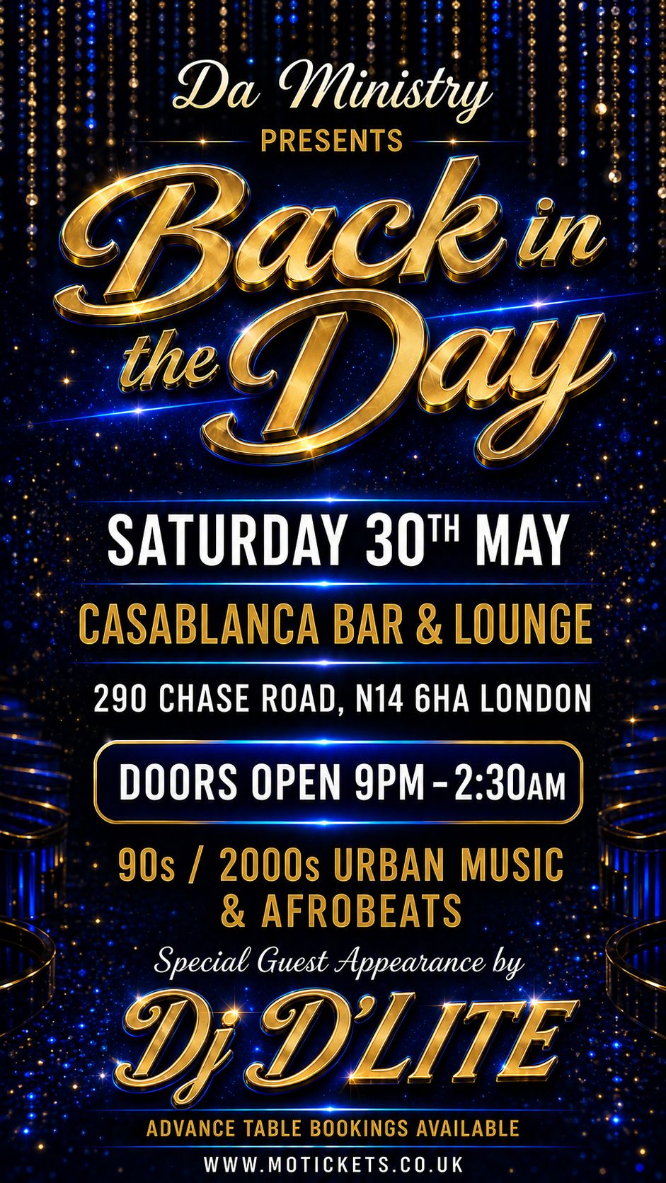 Da Ministry presents Back in the Day Happening on the 30th of May, 2026